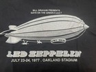 Led Zeppelin Day On The Green 1977 Large Black   Bill Graham July 1977