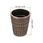 8pcs Metal Sewing Thimbles  Sewing Thimble Finger Protector  Red Bronze