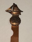 Vint 1940 s Woman Tripple Cut Nail File Terminal Tower Cleveland Ohio Sail Boat
