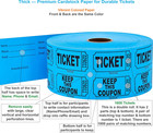 1000  Raffle Tickets  Blue  1 Of 8 Colors   Double Roll  Ticket For Events  Entr
