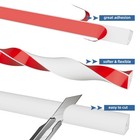 Flexible Quarter Round Molding Bendable Molding Trim peel And White 236inch