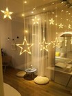 9 8ft Led Fairy String Lights With 12 Stars For Wedding Party Decoration
