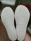 Nos Vtg Fluff Scuff Faux Fur Slippers Rubber Sole Light Maroon Sz S  5-6 