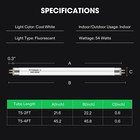 T5 Grow Light Bulbs 2 Ft 22 Inches  24w 6500k Ho Fluorescent Tubes Light Bulbs  