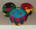 Guatemala Handmade Crochet Hacky Sack Footbag Juggling Kick Ball  3 Pack  3