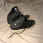 Jordan 1 Flight 4 Unisex Kids 6 5y Mid Top Black white Leather Mpn