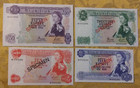 Mauritius Complete 4 Specimen 1978 010186 Cs1 P 30- 33 Unc Low Serial Coa