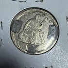      Love Token Lemie On 1857 Liberty Seated Quarter Rare Find