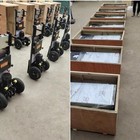 Electric Stair Climbing Dolly Heavy Duty For Moving Loads Up 880lb   48v Battery