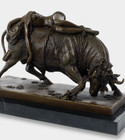 Bull Bronze Sculpture Europa Zeus Statue Marble Decor Animal Greek Mythology Art