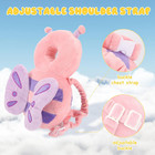 Baby Head Protection Backpack - Soft   Comfortable  Cute Cartoon Design  Pink Bu