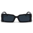Men Sunglasses Square Dark Black Lens Cholo Style Hip Hop Street Gangster Lentes