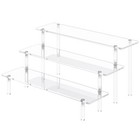 3 Tier Acrylic Display Risers  Large Perfume Organizer Stand  Clear