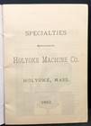 1882 Holyoke Machine Co  Turbines  Pumps  Gearing Illustrated Catalog Holyoke Ma