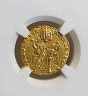 Byzantine Romanus I   Constantine Vii Solidus Ngc Xf Ancient Gold Coin