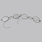 Eyeglass Frames Lot 2 Antique Victorian Wire Spectacles Saddle Bridge Salvage