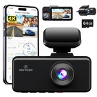 Redtiger F17 4k Dash Cam 3 Channel Front And Rear Inside 64gb Sd Card 5g Wifi