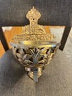 Ornate Heavy Bronze Church Wall Holy Water Font High Polish Finish 9 