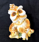 Set Of 4 Rare Vintage 1970   s 5 1 2    Resin Good Parenting Owls