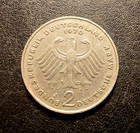 1970 West Germany Two Deutsche Mark Coin