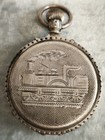 Silver 0 800 Swiss Pocket Watch 15 Jewels Working Strong    
