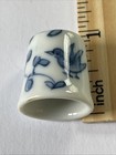 Flower Bird  Thimble Vintage Souvenir Collectible