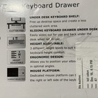 Mount-it  Keyboard Tray Under Desk With Mouse Platform  For Office  Gaming  New 