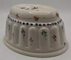 Vintage Portugal Gelatin Mold Dish wall Hanging W  Floral Patterns Hand Painted