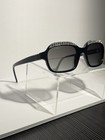 Chanel 38421 S1055 Black Crystal Gradient Sunglasses Made In Italy W  Case