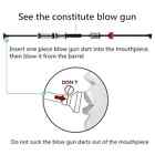 Cosmoing 36   40 Caliber Blowgun With 12 Long mid short Darts For Various Needs