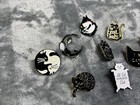 Cat Lovers Lot Of 10 Mixed Cat Pin Bundle Enamel Whimsical Magic Black Very Good