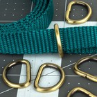 Country Brook Design   5 8 Inch Brushed Brass Welded D-rings  50 Pack