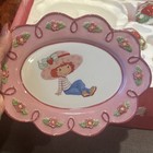 Strawberry Shortcake Vintage 12-piece Porcelain Tea Set Original Box Brass Key
