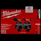 Milwaukee M12 12v 3494-22 Subcompact 2-tool Combo Kit Brushless Impact   Drill