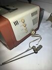 Vintage General Electric 14t016 Two Tone Metal Television Tv Mcm