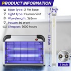 Qualirey 4 Pack Bug Zapper Replacement Light Bulbs 10w For 20w Indoor Bug   