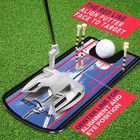 Golf Putting Mirror With 6 Tees  Putting Mirror Training Aid For Golf Practic   