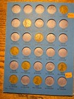  50  Coin Partial Set 1909 - 1940 Lincoln Wheat Cent Used Whitman Folder  103