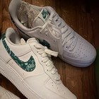 Nike Air Force 1 Paisley Green White Low Top Dj6894-100 Men s Sneaker