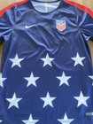 Nike Usmnt Soccer Team Jersey Mens Large Navy Usa 2017 Gold Cup Pre-match Stars