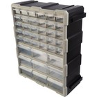 39-drawer Plastic Small Parts Organizer Desktop Or Wall Storage Drawers  Black