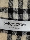Plaid Beige Black Red 100  Wool Pashmina Wrap  Scarf  Stole  Shawl Unisex 66  28