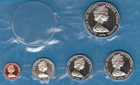 1974 Coinage Of The British Islands  5 Coins  With Coa