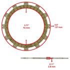 Clutch Friction Plates For Suzuki Rm125 84-1991   Lt-f300f 99-2002   21441-11900