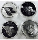2017 Silver Commemorative 4 Medal Anniversary Set   with Box And Coa 