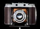Agfa Isolette Iii F3 5 Solinar -new Cinnamon Brown Leatherette   Camel Bellows  