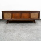 Mid Century Modern Stereo Console Record Player General Electric Radio Audio Mcm