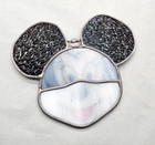 Vintage Stained Glass Suncatcher Minnie Mouse Ornament Walt Disney Productions