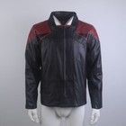 Picard 3 Captain Riker Red Geordi Gold Blue Leather Jackets  Starfleet Costumes