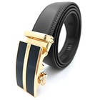 Microfiber Leather Mens Ratchet Belt Belts For Men Adjustable Automatic Buckle